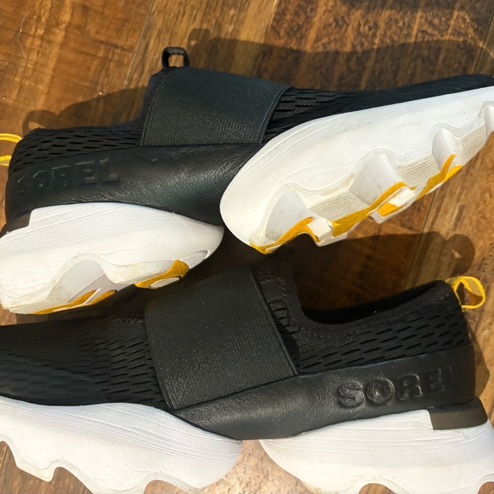 Sorel Black Sneakers Lightweight Mesh Design